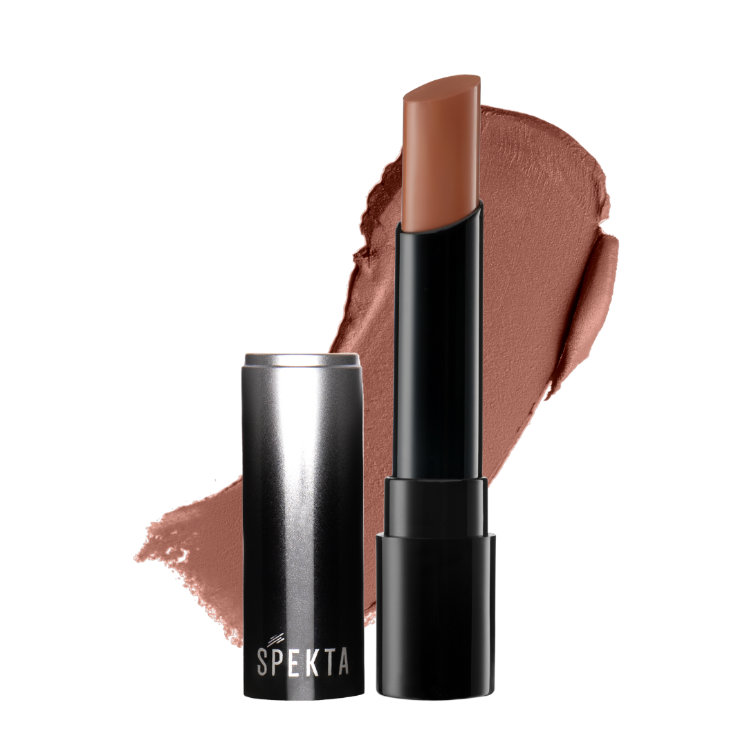 chocolate brown lipstick shade color for dusky skin tones spekta specta street smart