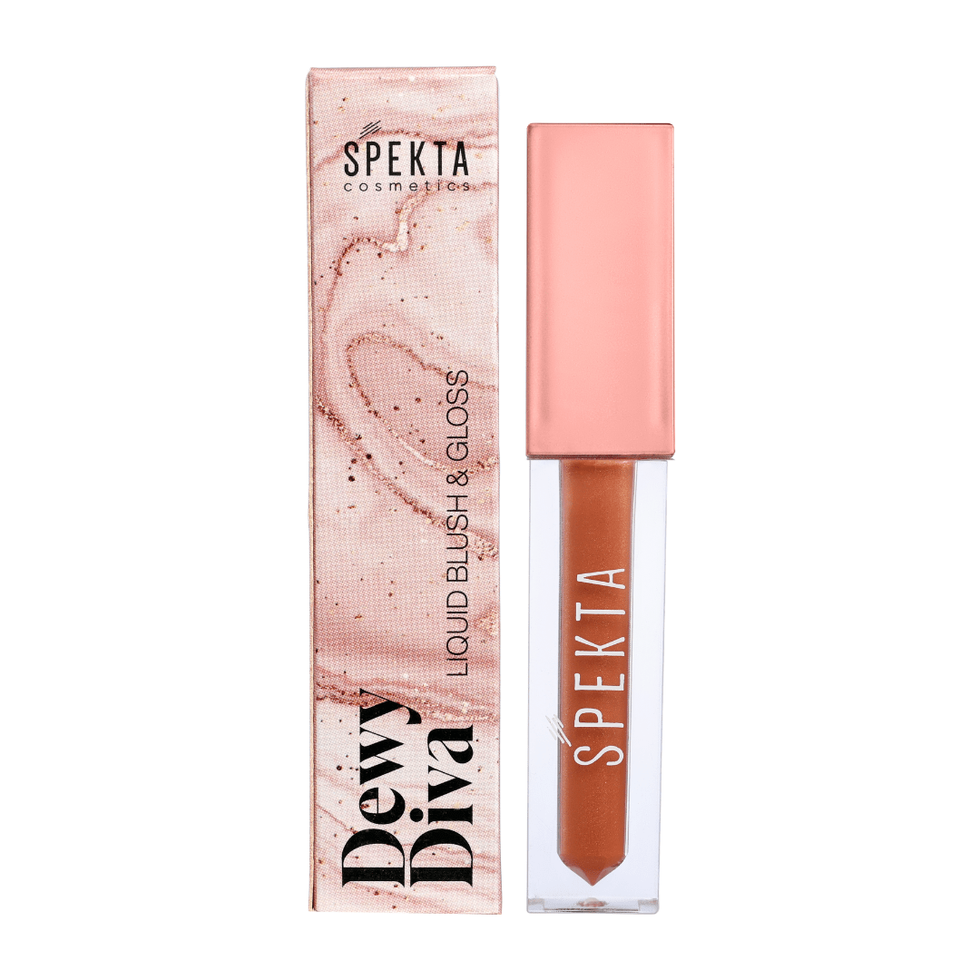 Spekta Dewy Diva 3 - in - 1 Liquid Blush for Cheeks, Lips and Eyes (302 Coco Bean, 4.2ml with SPF 10) - Spekta Cosmetics