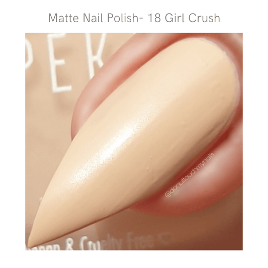 Spekta Matte Nail Polish - 18 Girl Crush (8ml, Nude Beige) - Spekta Cosmetics