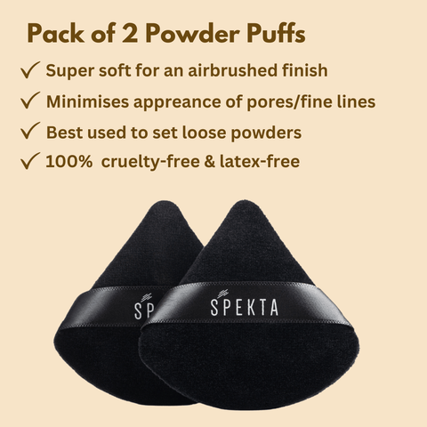 Spekta Pro Blend Triangle Powder Puff - Pack of 2 - Spekta Cosmetics