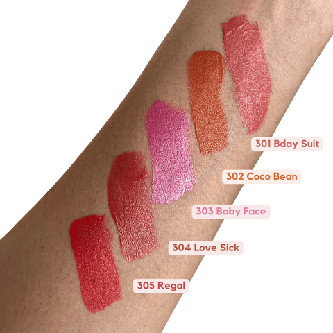 Spekta Set of 5 Dewy Diva Liquid Blushes with Makeup Pouch & Blender Free (21ml) - Spekta Cosmetics