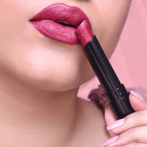 Spekta Shimmer Lipstick - 505 Genie (3.7g, Metallic Deep Pink) - Spekta Cosmetics