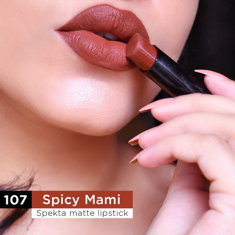 Spekta Matte Lipstick- 107 Spicy Mami (Burnt Orange)